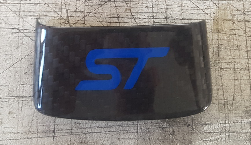 Carbon Fiber Steering Wheel Emblem Sticker Decal For Ford Fiesta ST MK7